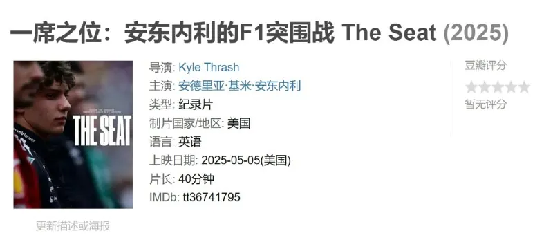一席之位：安东内利的F1突围战