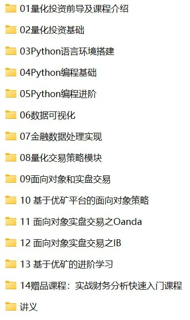 Python基础+量化进阶