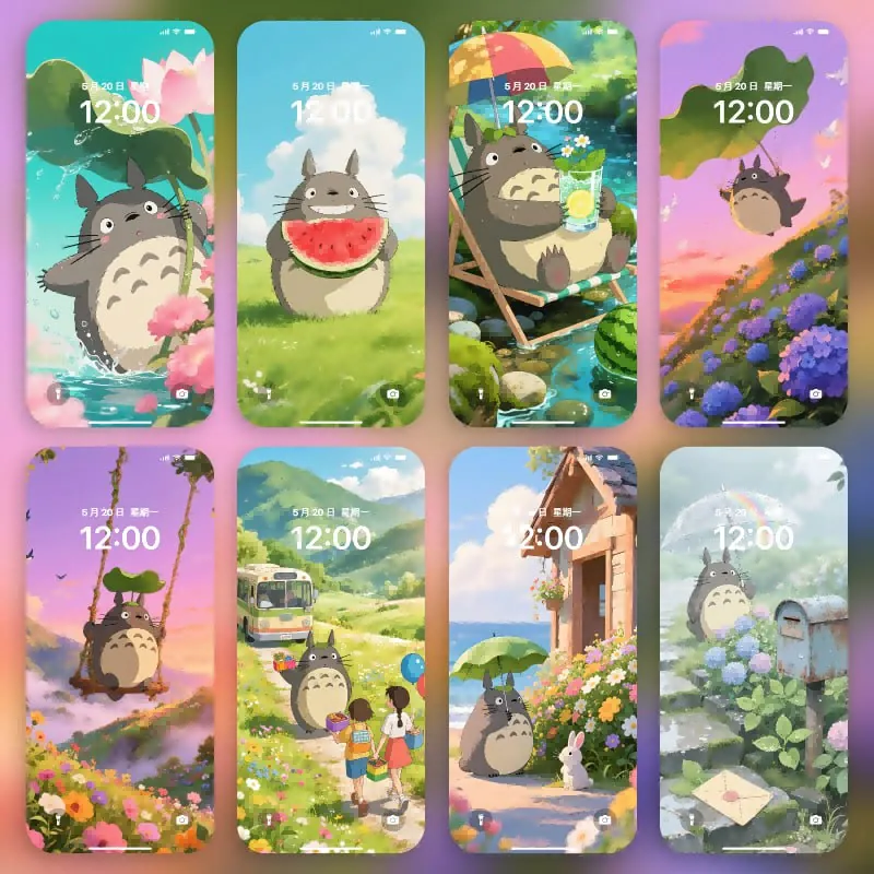 萌系龙猫高清手机壁纸