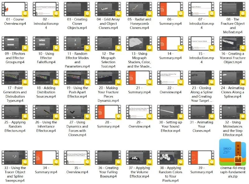 C4D动力学系统全面基础入门视频教程