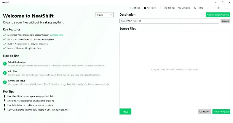 NeatShift-Windows文件迁移整理工具