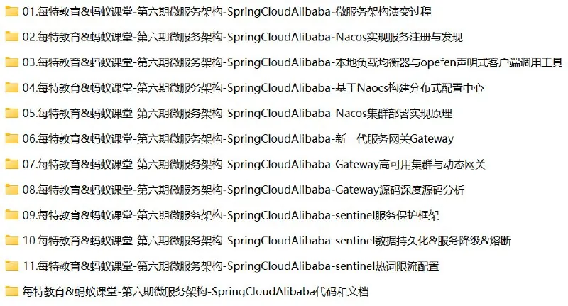 每特教育SpringCloudAlibaba微服务架构课程